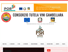 Tablet Screenshot of consorziogambellara.com